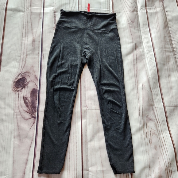 SPANX Pants - Spanx Leggings Tights Pants Heather Grey Gray Black | Women's Size Medium